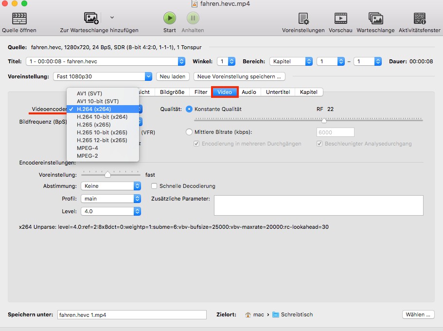 handbrake video encoder 