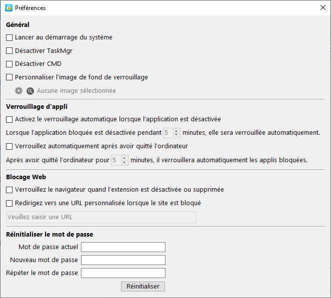 paramètres de cisdem appcrypt