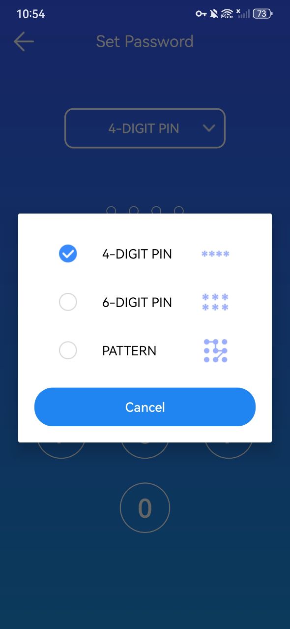 set password Android