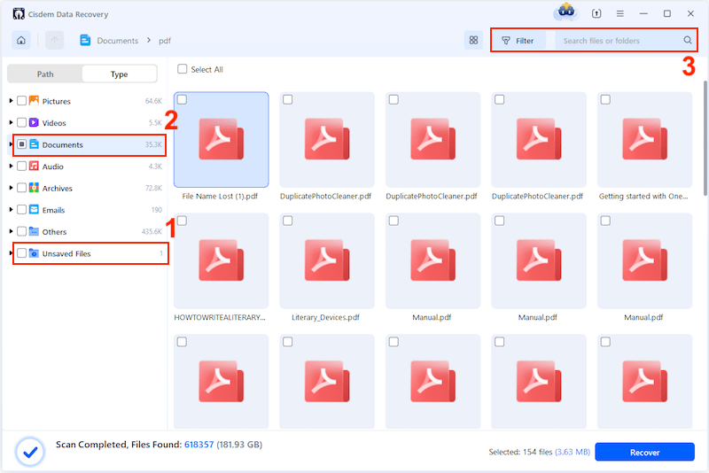 recover bluebeam changes with cisdem 02