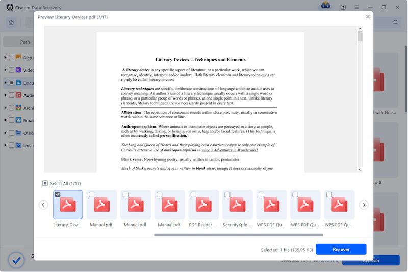 recover bluebeam changes with cisdem 03