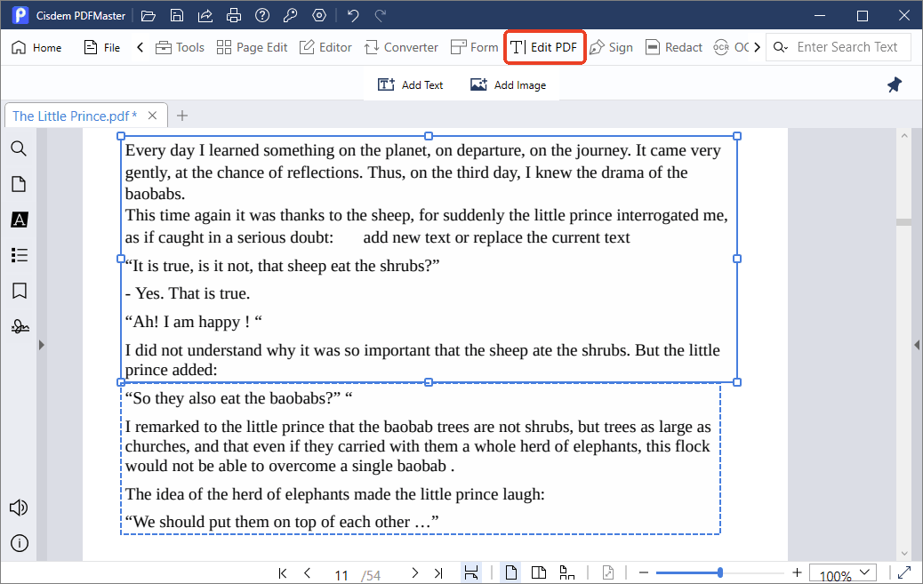 edit pdf in cisdem02