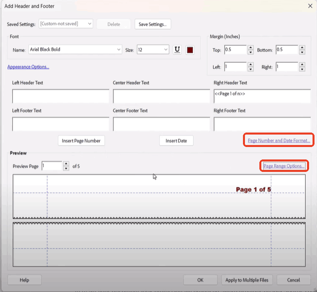 add page numbers to pdf adobe03