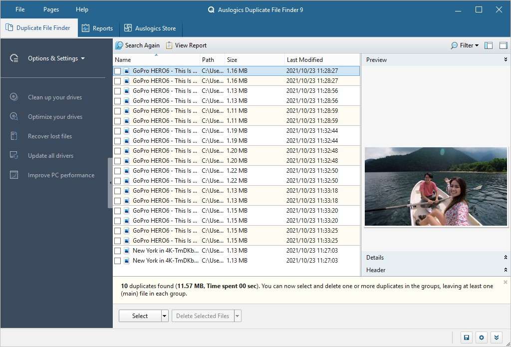 Auslogics Duplicate File Finder
