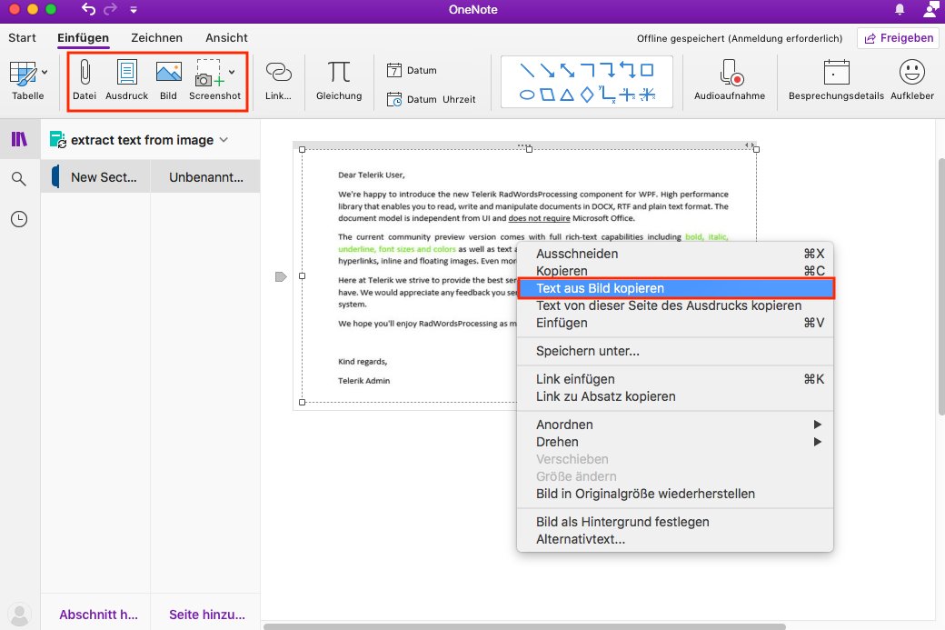 image to excel with onenote 02