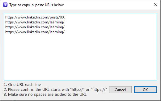 add multiple urls