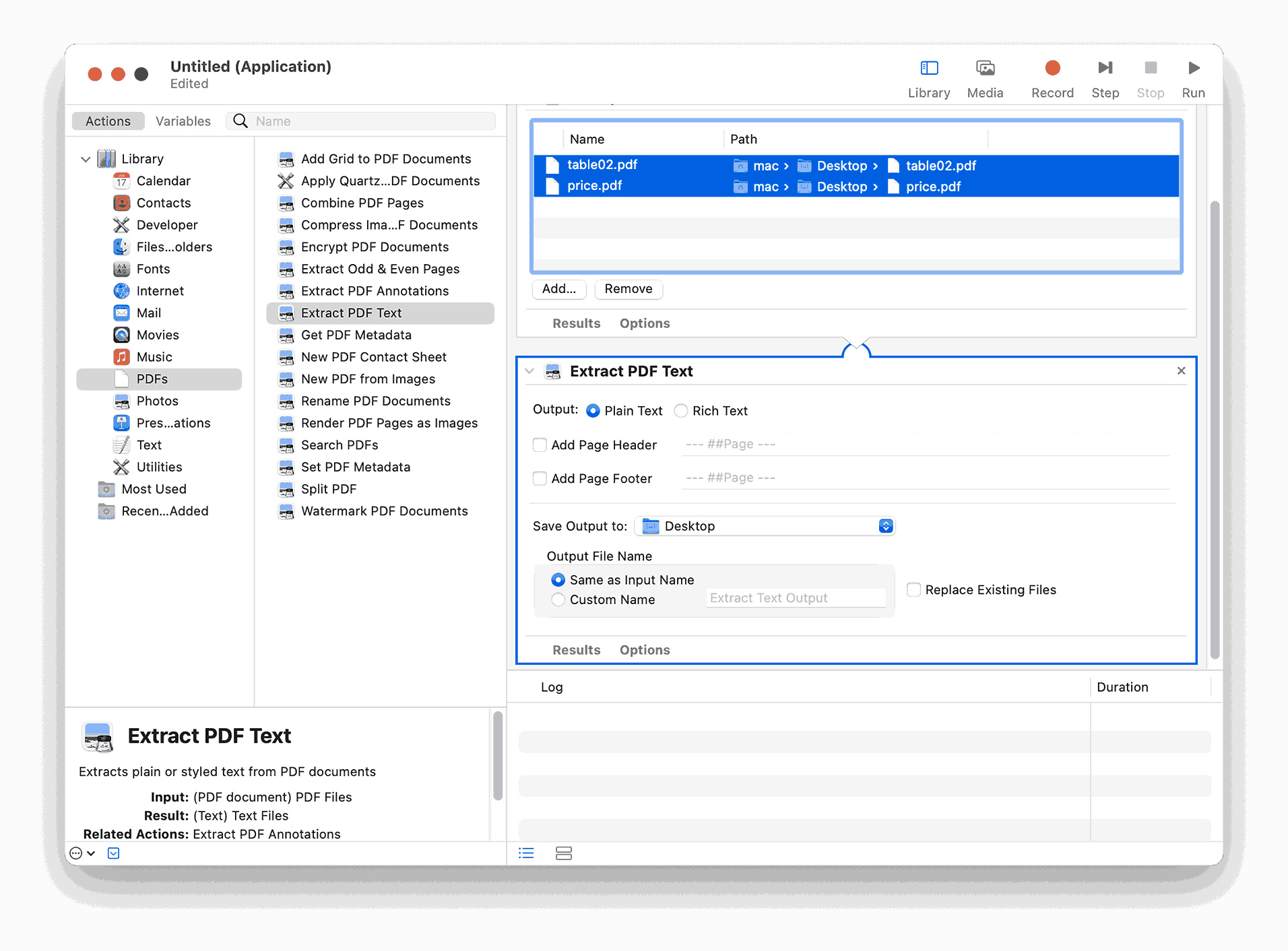 convert pdf to pages automator07