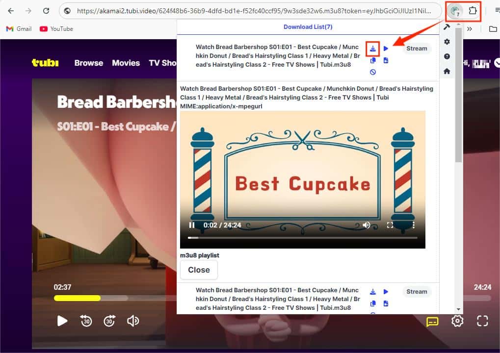 chrome tubi video downloader