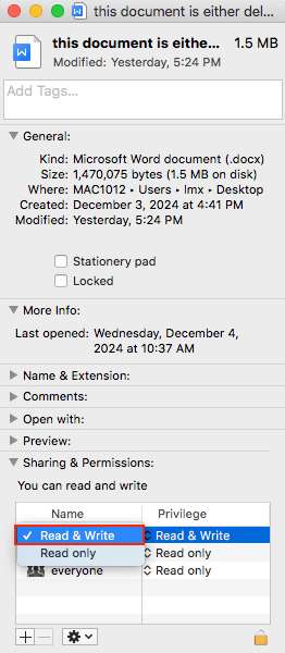 verify file permission mac 02