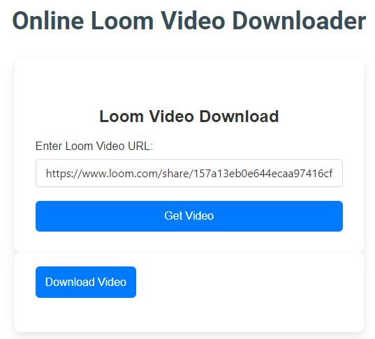 Loom video downloader online