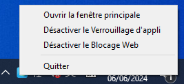 Ouvrir la fenêtre principale windows