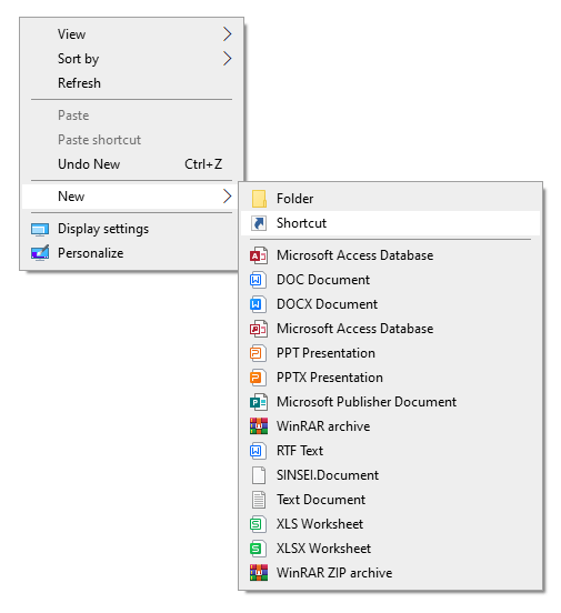 create recycle bin shortcut 01