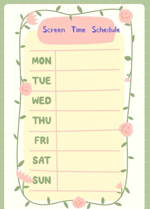 screen time schedule