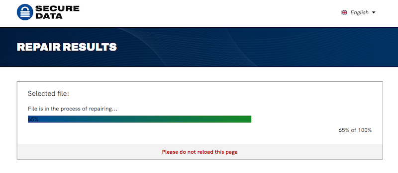 secure data online file repair 02