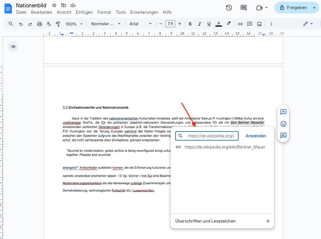 add hyperlink google docs2