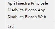 facendo clic sull'icona del lucchetto nella barra dei menu su Mac, viene visualizzata l'opzione Apri finestra principale