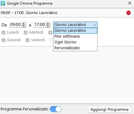 imposta il tempo di blocco per il gioco