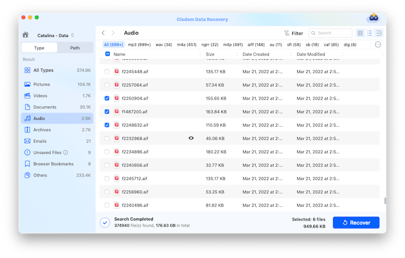 recover garageband cisdem 02