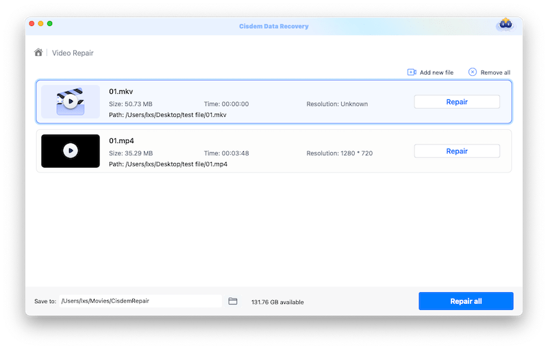 cisdem video repair 02