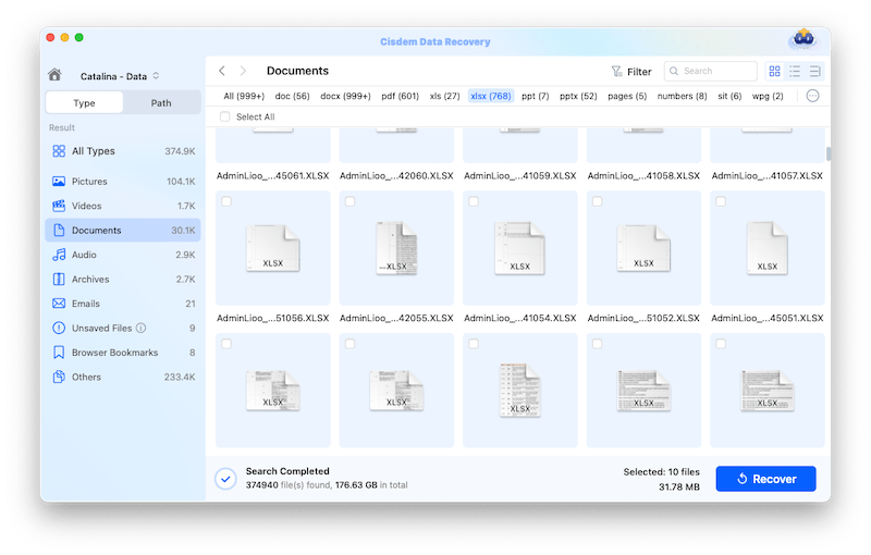 recover excel cisdem 04