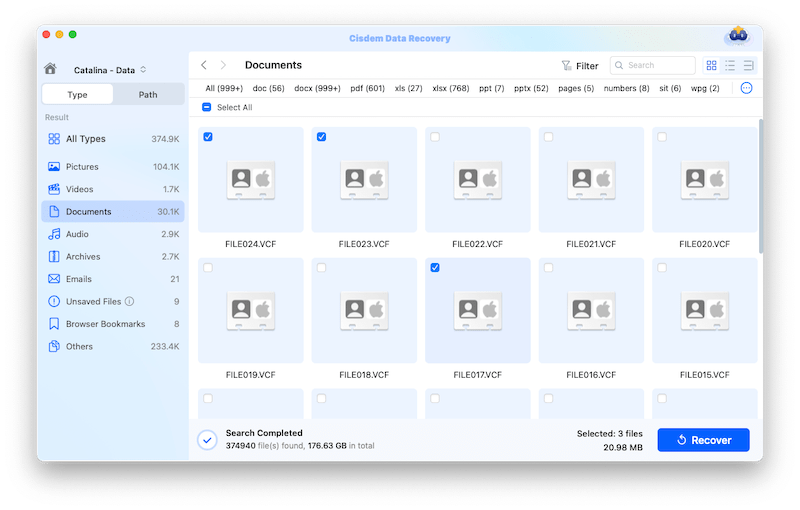 recover contacts cisdem 05