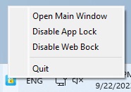 choose Open Main Window