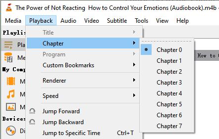 check M4B file with chapter feature