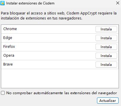 Haga clic en Instalar junto a Chrome