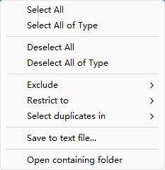 select all of type