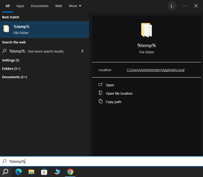 recover from temp 01