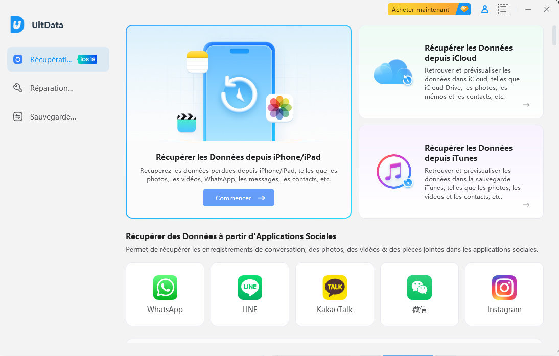 récupérer l'historique effacé safari avec cisdem iphone recovery 01