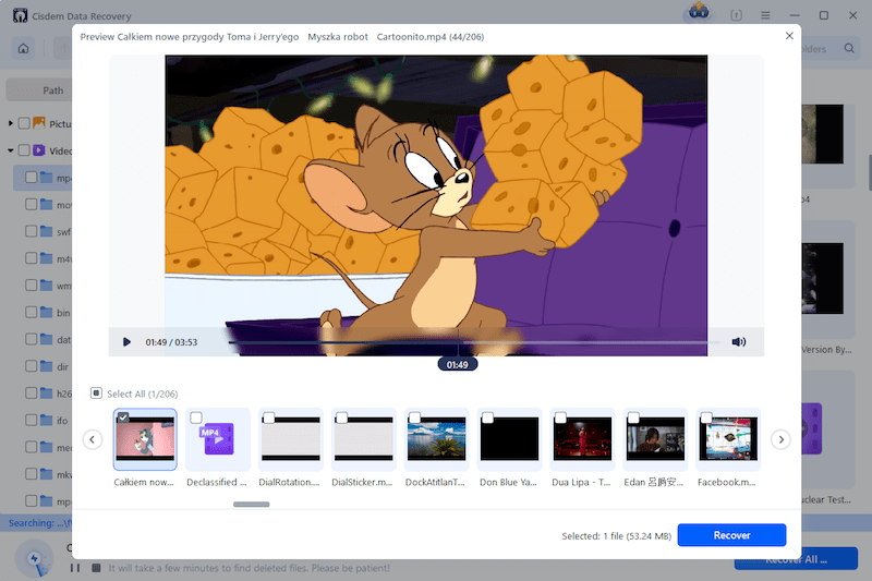 recover osmo video with cisdem 03