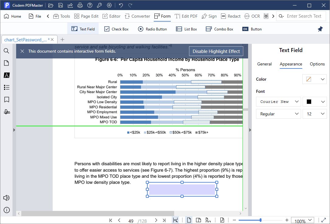 add text box to pdf cisdem03