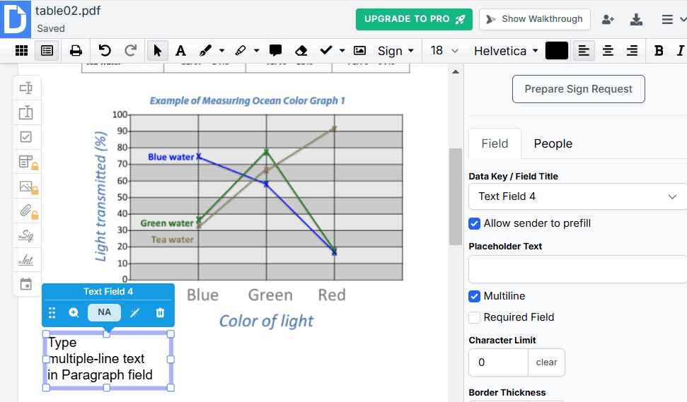 add text box to pdf dochub04