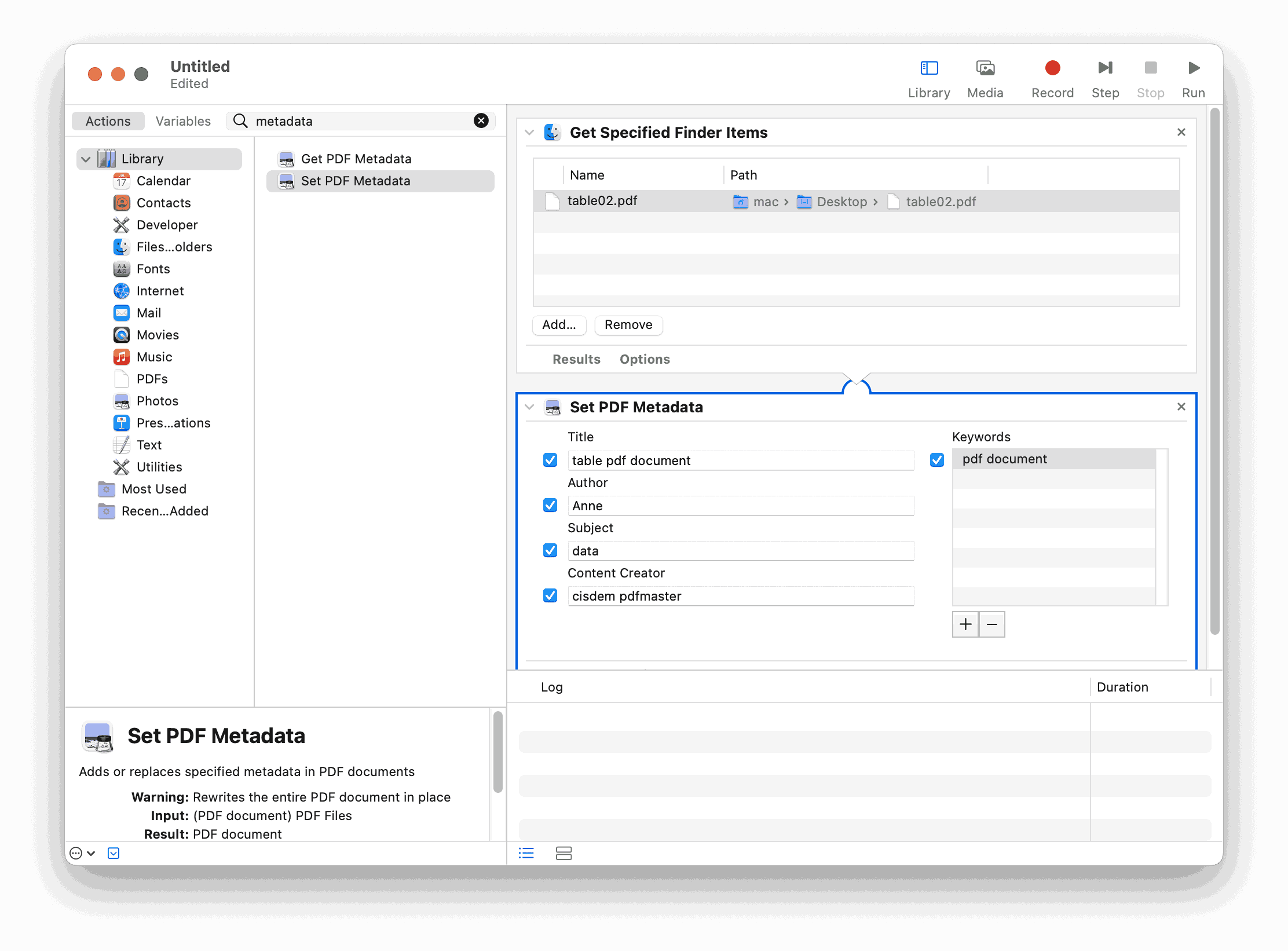 edit pdf metadata automator04