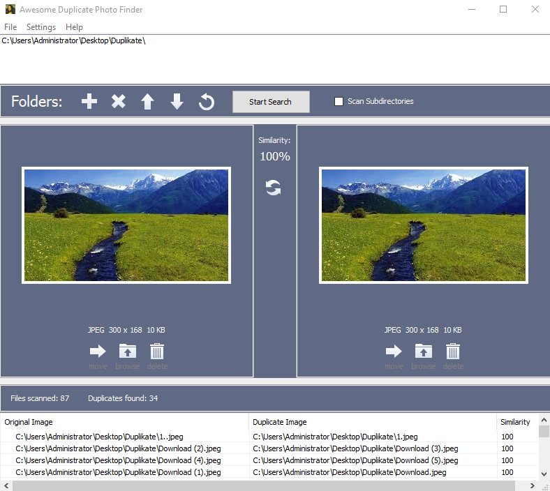 Awesome Duplicate Photo Finder