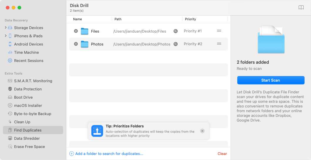Add locations to search for duplicates