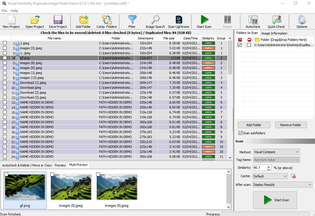 Visual Similarity Duplicate Image Finder