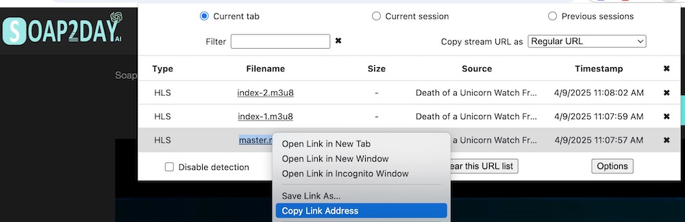 get soap2day m3u8 link