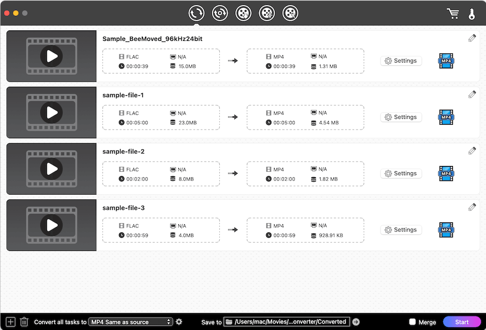 import flac files to cisdem converter