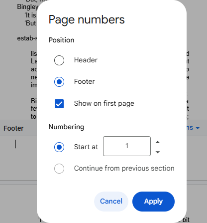 add page numbers in google docs06