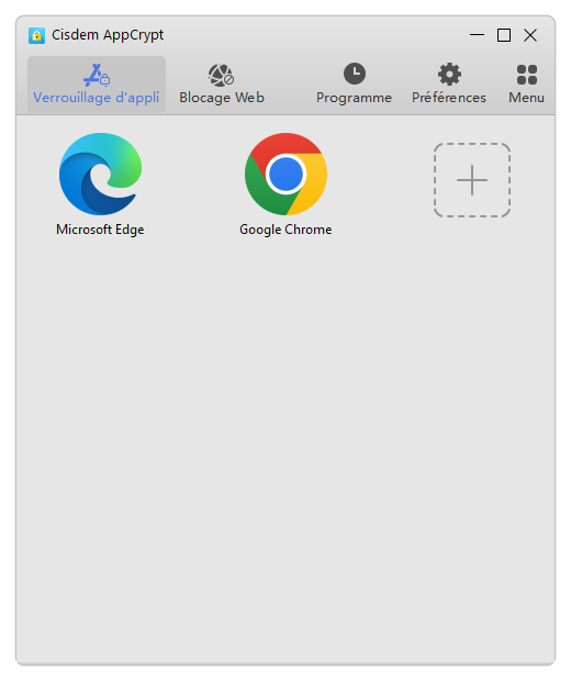 ajouter des applications à la liste de blocage