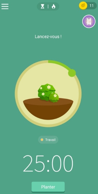 bloquer des applications pendant un certain temps avec Forest
