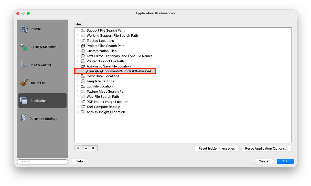 autosave location mac