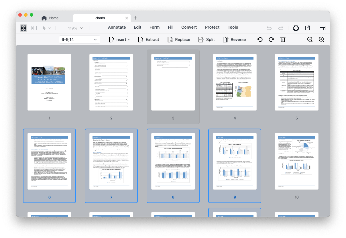 organize pdf pages