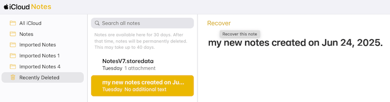 recover notes icloud 02