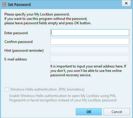 ein Passwort festlegen
