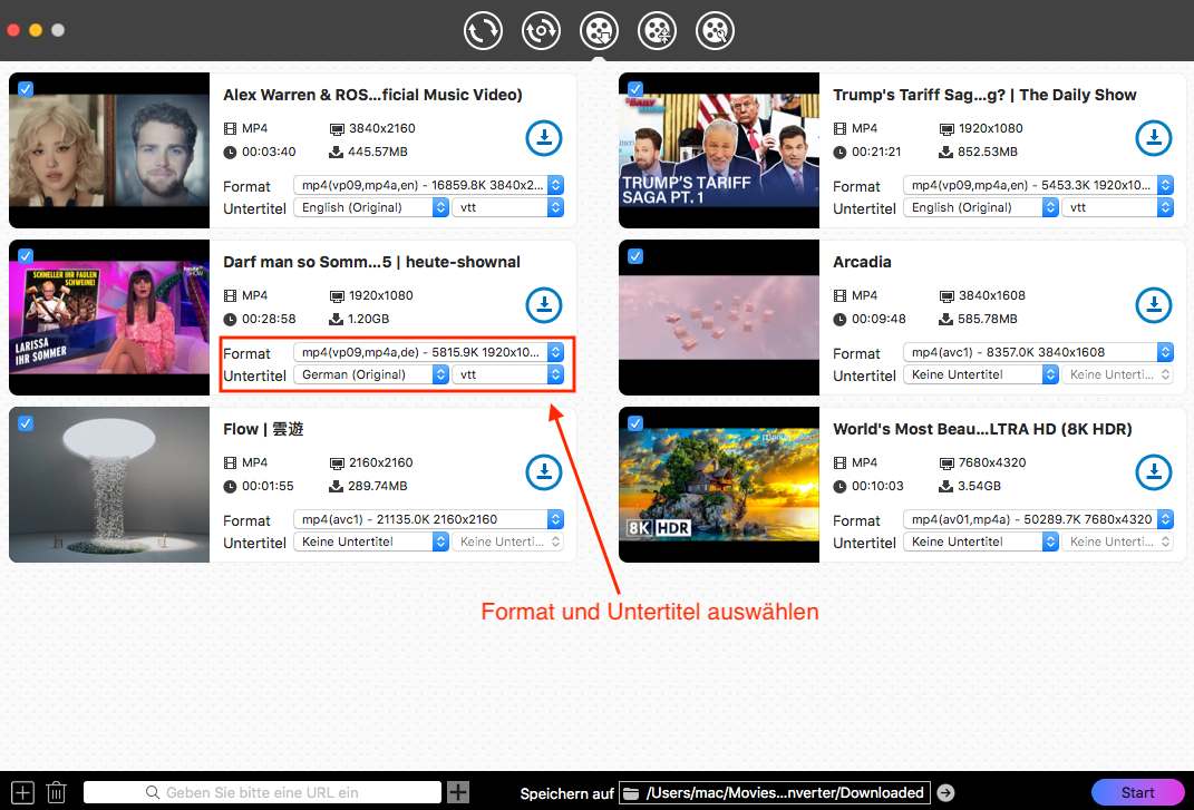 Videos herunterladen mac