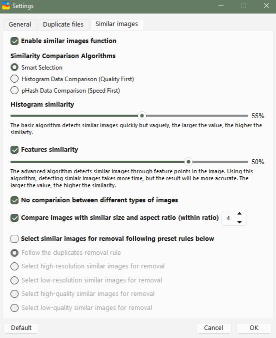 Enable similar images function