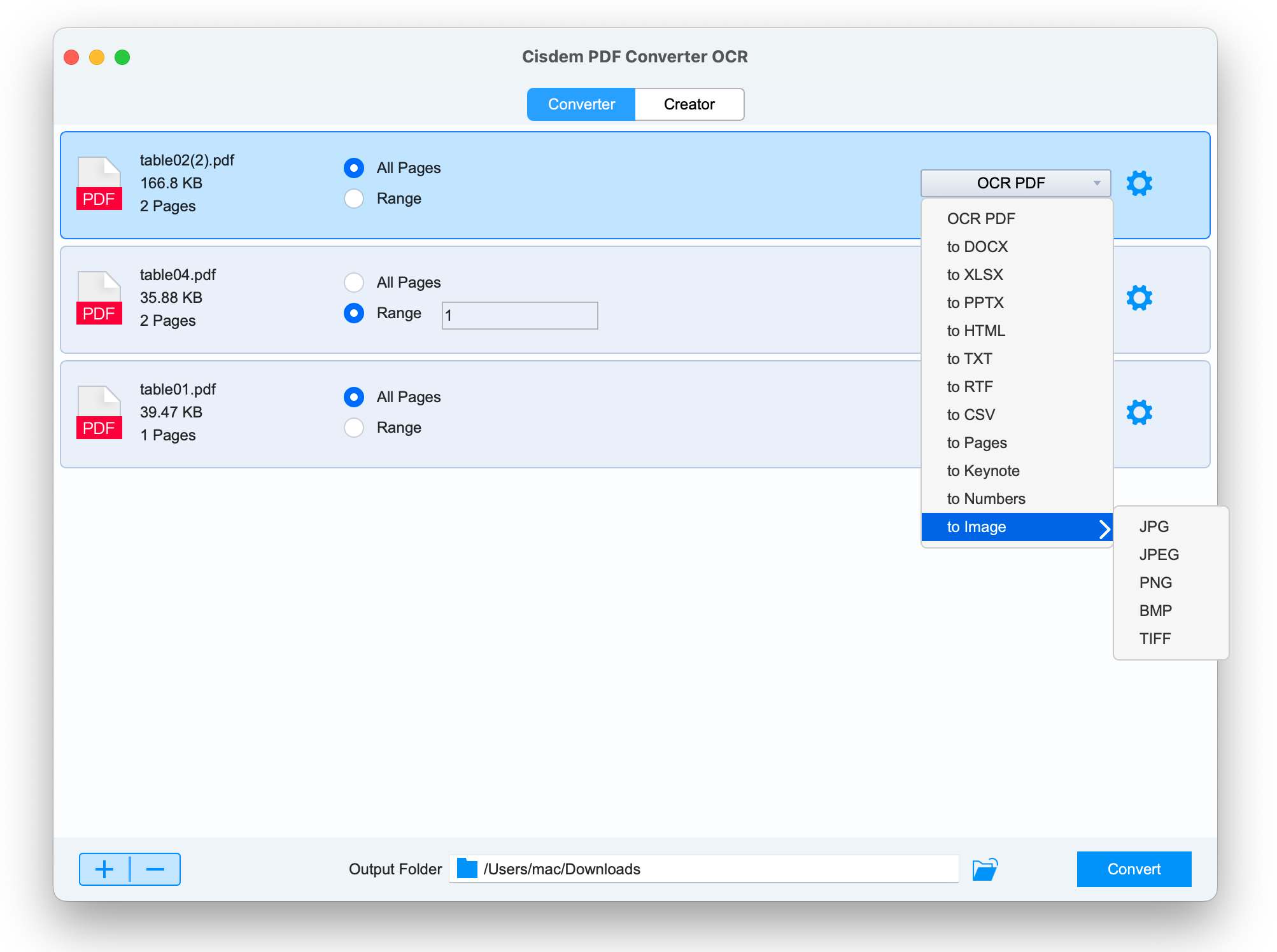 convert pdf to numbers mac cisdem02